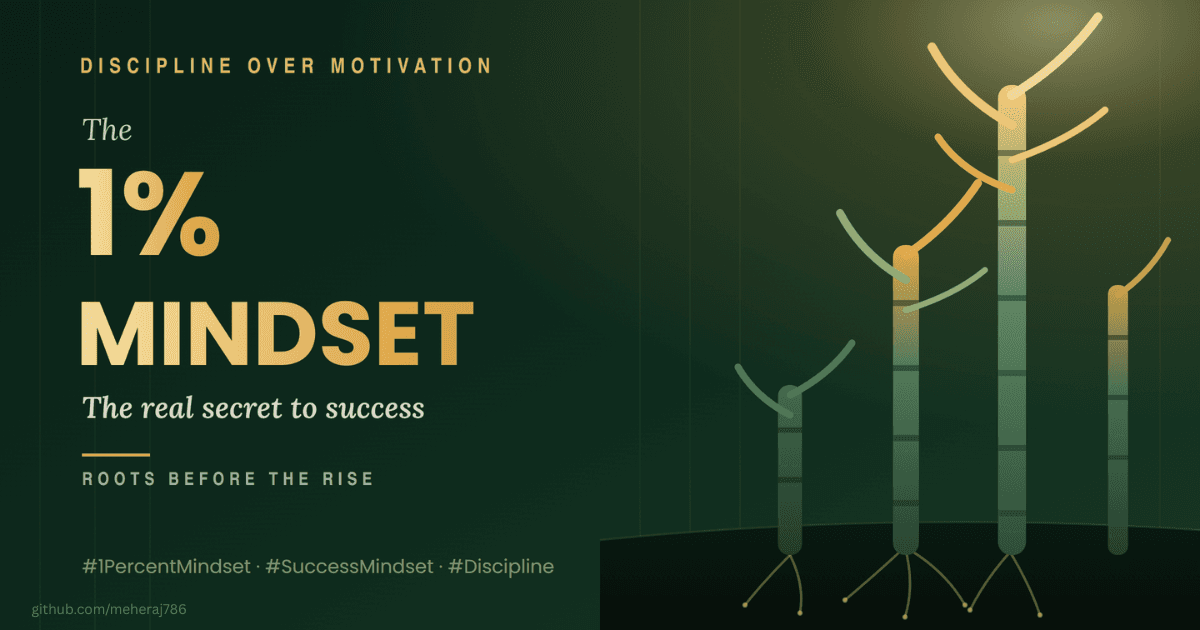 The 1% Mindset: The Real Secret to Success